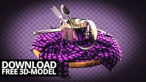 Моделирование кухонной посуды в Blender