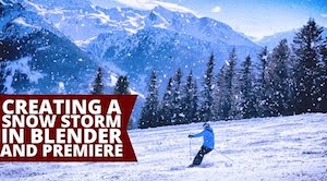 Создание снега в Blender и Premiere
