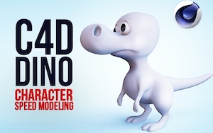 Моделирование мультяшного динозавра в Cinema 4D