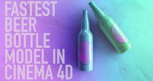 Моделирование бутылки пива в Cinema 4D
